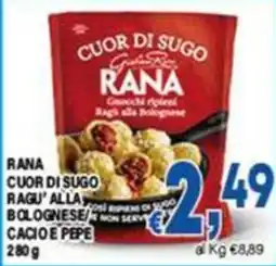 DEM Rana cuor di sugo ragu' alla bolognese cacio e pepe offerta