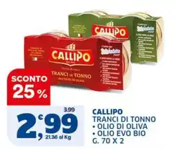 Sigma Callipo tranci di tonno offerta