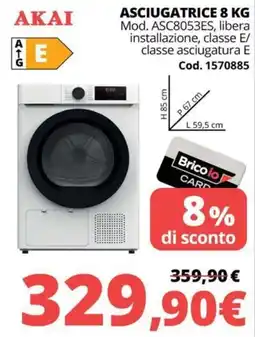 Brico Io Asciugatrice Akai offerta
