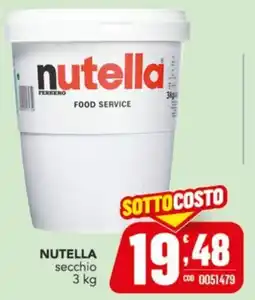Gruppo di Palo Nutella secchio offerta