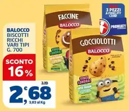 Sigma Biscotti vari tipi Balocco offerta