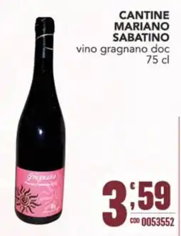 Gruppo di Palo Cantine Mariano Sabatino vino gragnano doc offerta