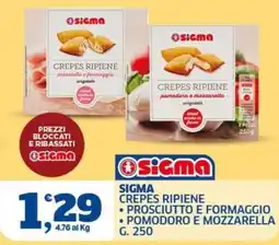 Sigma Sigma crepes ripiene offerta
