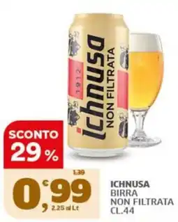 Sigma Ichnusa birra non filtrata offerta