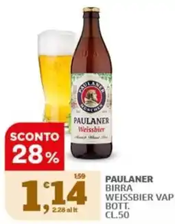 Sigma Paulaner birra Weissbier vap offerta