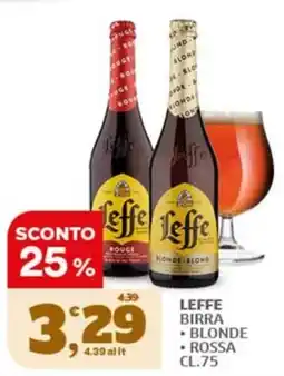 Sigma Leffe birra blonde rossa offerta