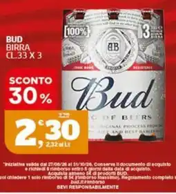 Sigma Bud Birra offerta