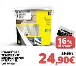 Brico Io Idropittura traspirante supercoprente interni offerta