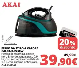 Brico Io Akai ferro da stiro a vapore offerta