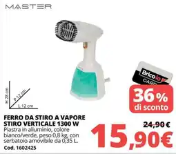Brico Io Master ferro da stiro a vapore offerta