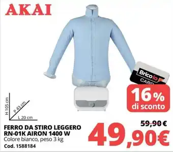 Akai ferro da stiro leggero