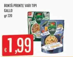 Sisa Bontà pronte vari tipi Gallo offerta