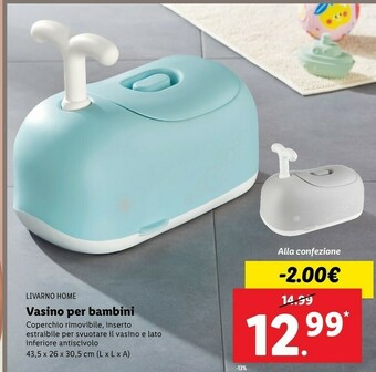 Lidl Livarno home vasino per bambini offerta