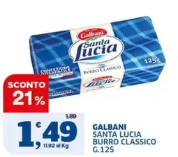 Sigma Galbani Santa Lucia Burro Classico offerta