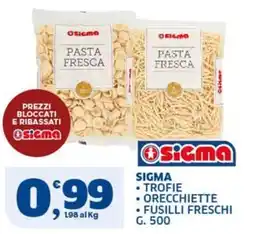 Sigma Sigma pasta fresca offerta
