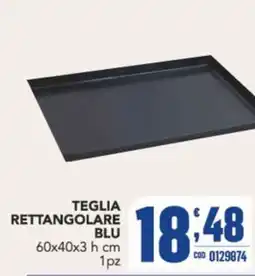 Gruppo di Palo Teglia rettangolare blu offerta