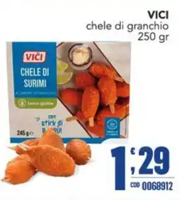 Gruppo di Palo Vici chele di surimi offerta