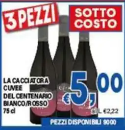 DEM La cacciatore cuvee del centenario bianco/rosso offerta
