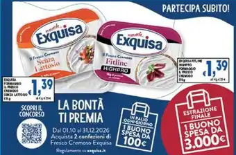 Exquisa Fresco Cremoso Senza Lattosio