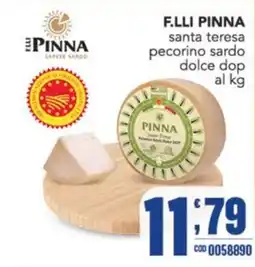 Gruppo di Palo F.LLI PINNA santa teresa pecorino sardo dolce dop offerta