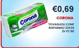 Caramico Tovaglioli Corona offerta