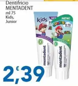 Sidis Dentifricio Mentadent Kids Junior offerta