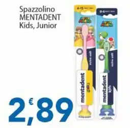 Sidis Spazzolino Mentadent Kids, Junior offerta