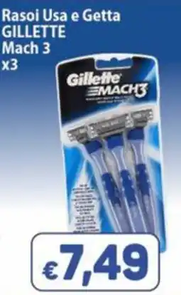 Sidis Rasoi Usa e Getta Gillette Mach 3 offerta