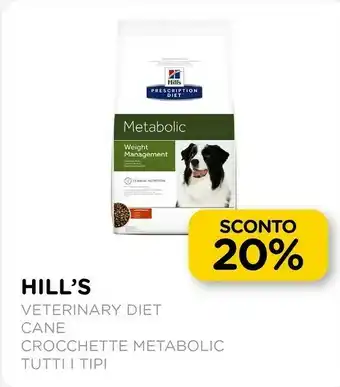 Arcaplanet Veterinary diet cane crocchette metabolic offerta