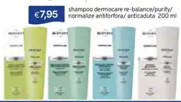 Sirene Blu shampoo dermocare re-balance/purify/normalize antiforfora/anticaduta offerta