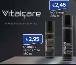 Sirene Blu Vitalcare shampoo secco argan offerta