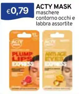 Sirene Blu Acty mask maschere contorno occhi e labbra assortite offerta