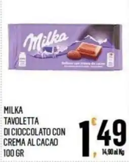 Vibian Milka Tavoletta di cioccolato con crema al cacao offerta