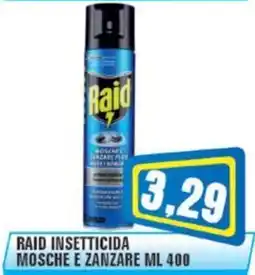 Punto Vigas Raid insetticida mosche e zanzare offerta