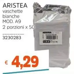 Stop&Shop Aristea vaschette bianche offerta