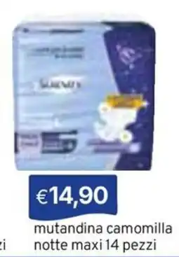 Sirene Blu mutandina camomilla notte offerta