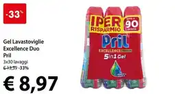 Cadoro Gel Lavastoviglie Excellence Duo Pril offerta