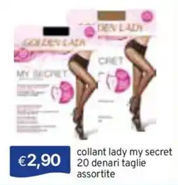 Sirene Blu collant lady my secret offerta