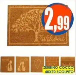 Giunigor Zerbino cocco scolpito offerta