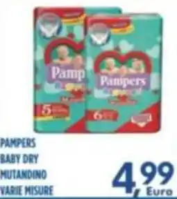 Orizzonte Supermercati Pampers baby dry mutandino offerta