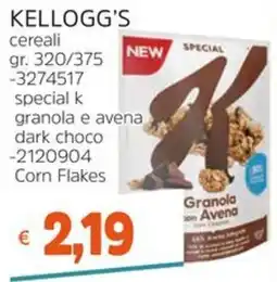 Stop&Shop Kellogg's special k granola e avena dark choco offerta