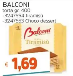 Stop&Shop Balconi torta Tiramisù offerta