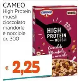 Stop&Shop Cameo High Protein muesli cioccolato mandorle e nocciole offerta