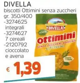 Stop&Shop Divella biscotti Ottimini senza zuccheri offerta