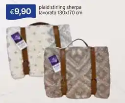 Sirene Blu plaid stirling sherpa offerta