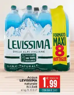 Altasfera Acqua naturale Levissima offerta