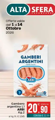 Altasfera Gamberi argentini ARBI offerta