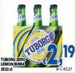 DEM Tuborg zero lemon birra offerta
