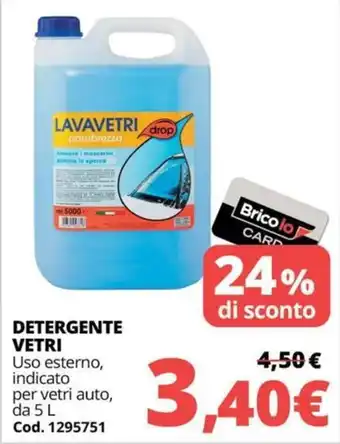 Lavavetri parabrezza drop