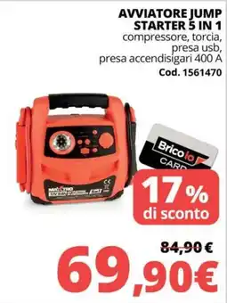 Brico Io Avviatore jump starter 5 in 1 Malstro offerta